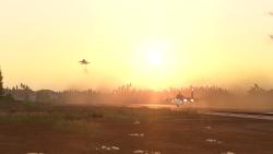 Su-34 jets taking off on a patrol mission. (Russian MoD)